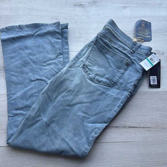 Democracy "Ab"solution High Rise Itty Bitty Boot Cut Light Blue Jeans Size16 Nwt - Picture 5 of 7